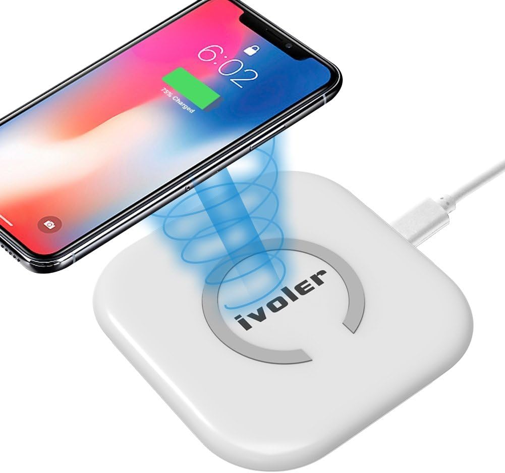 Chargeur Sans Fil QI – Universel, Blanc, Avec Câble (occasion En Parfait état)