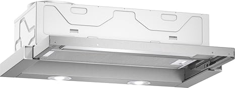Neff DBR4612X Dunstabzugshaube aus Edelstahl, Flachschirmhaube, Abluft- oder Umluftbetrieb