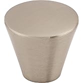Top Knobs M371 Nouveau Collection 1-1/16" Cone Knob, Brushed Satin Nickel