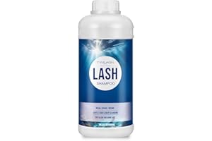 TWILASH BY DLY 600ml Lash Shampoo Bulk, Eyelash Extensions Cleanser for Extensions, Safe Makeup Remover, Non-irritating or Burning Formula Eyelid Foaming Cleanser Best for Professional Salon and Home Use (Ocean)