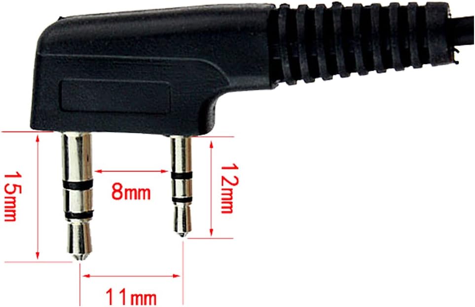 Retevis Two Way Radio Earpiece with Mic Noise Cancelling Headset for Retevis H-777 RT21 RT22 RT68 Baofeng UV-5R UV-82 BF-F8HP Walkie Talkies (1 Pack): Electronics