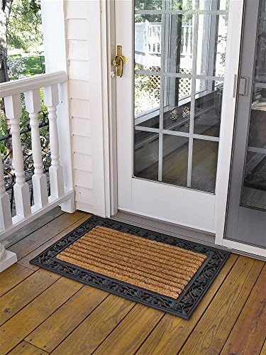 No Trax Designs C04S2436IL Ivy Leaf Cocoa Door Mat, 24" x 36"