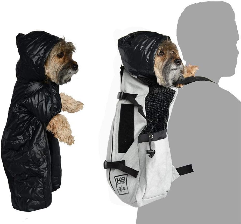 K9 Sport Sack | Dog Jacket with Hood - Down Alternative Insulating Dog Hoodie | Dog Backpack Snuggler for Cold Outdoor Adventures