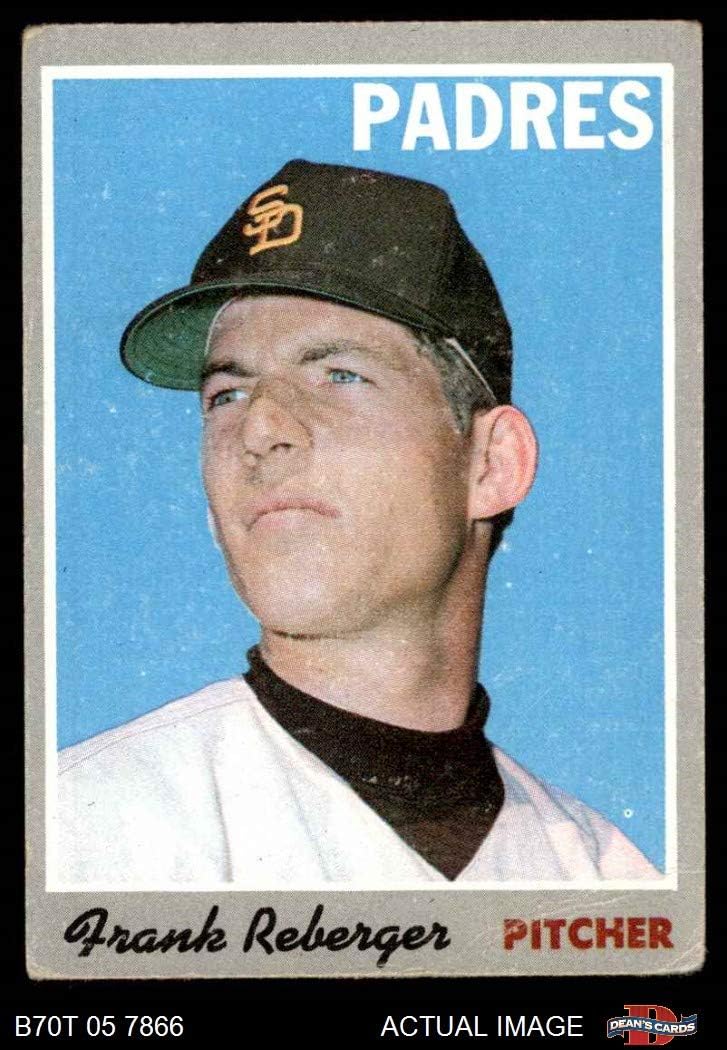 1970 Topps 103 Frank Reberger San Diego Padres (Baseball