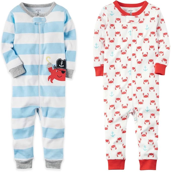 baby boy footless pajamas