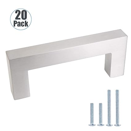 20 Pack 3 Inch Hole To Hole Centers 3 5 Inch Total Length Brushed