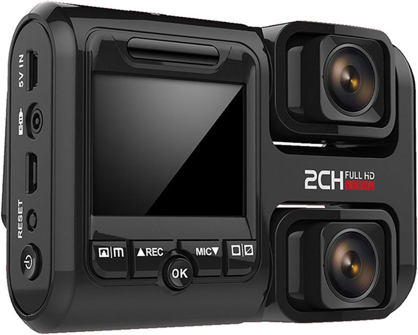 Dual Lens Dash Camera, both1080p Cameras for Front and Cabin, 2.0'' Screen, with WiFi and GPS Supported, for cab, Taxi