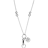 Hidden Hollow Beads She Believed She Could Unique Charm Stainless Steel Strong Women's Lanyard, ID Badge Card Holder Teacher Gift Nurse Cruise Keys Phone