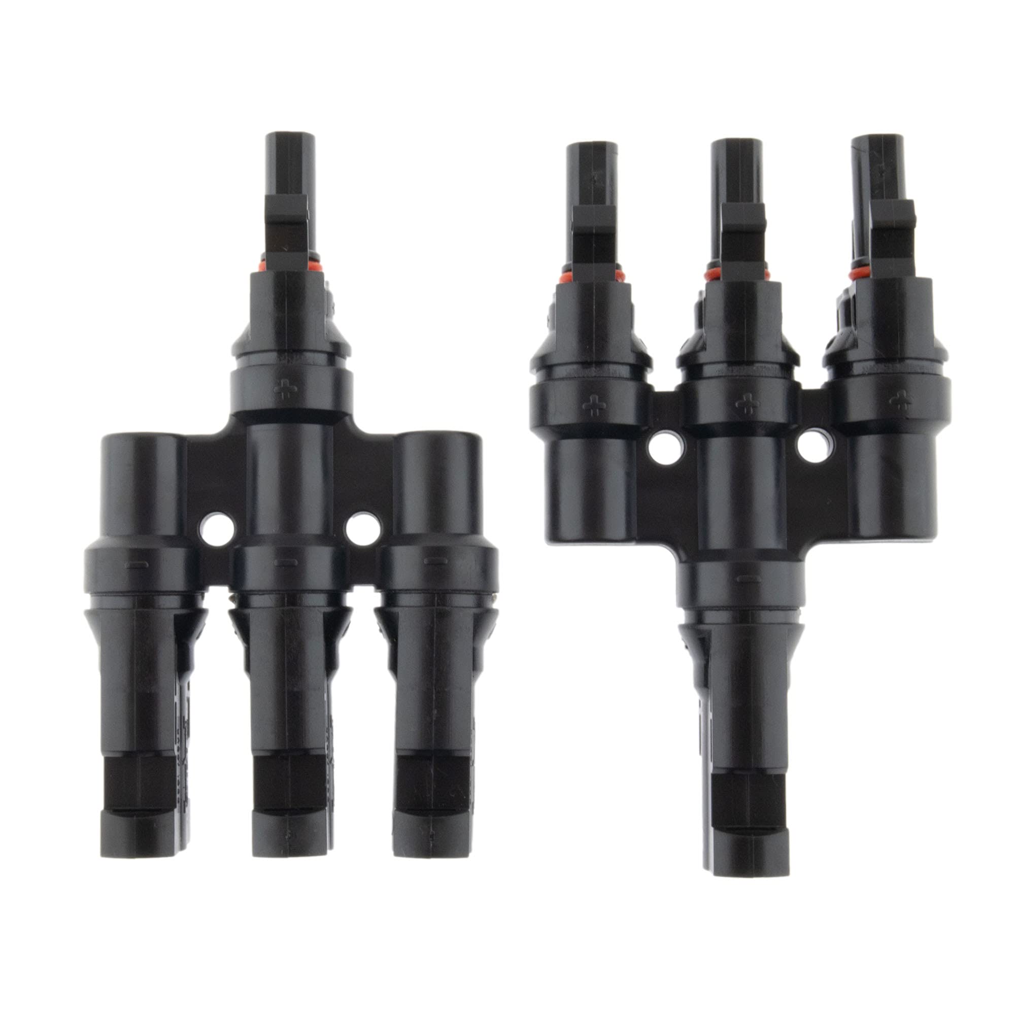 SeKi Y-Connector 3-Way Y Connector/Distributor/Junction sockets for Parallel Connection of Solar modules; Set of 2 Pieces; Solar Panel Parallel Adapter - PV Plug Suitable for Island Systems