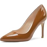 JOY IN LOVE Women's Pump Shoes 3.5" High Heels Pointy Toe Stiletto Pumps