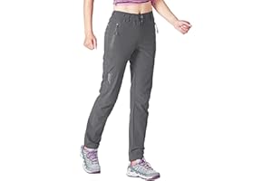 Gopune Women's Outdoor Hiking Pants Lightweight Quick Dry Water Resistant Mountain Trouser