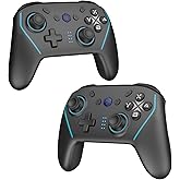 NBCP X6 Wireless Bluetooth Pro Controller Compatible with Nintendo switch controller For Switch 2 controller, PC, Android, iOS - 6-Axis Gyro, Dual 4-Level Vibration, Anti-Drift Joysticks, Turbo, 2 Back Buttons, Wake-Up & Photo Buttons
