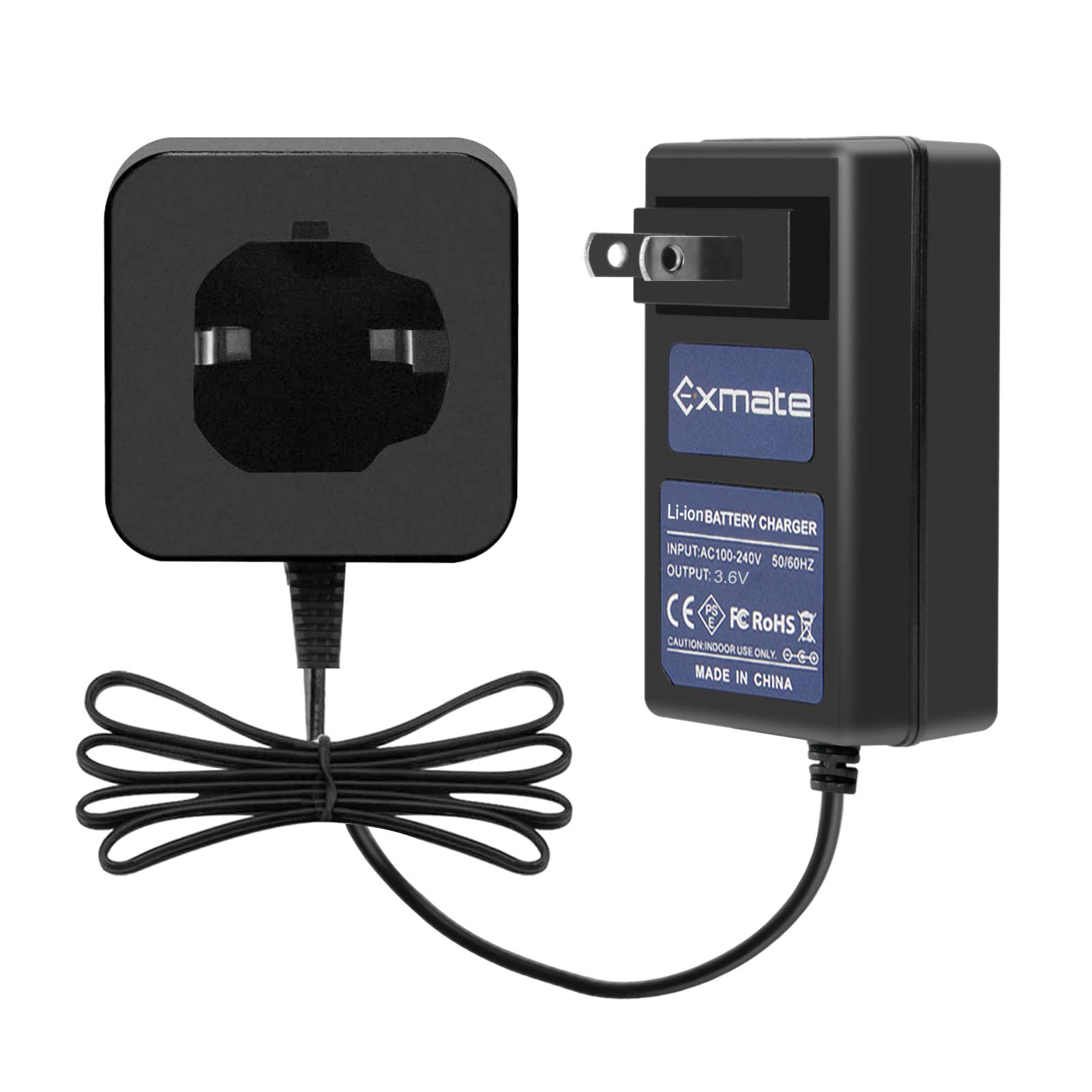 Photo 1 of Exmate 3.6v hium Battery Charger Compatible with Hitachi EBM315 326263 326299 DB3DL DB3DL2 Li-ion Pod Style Battery