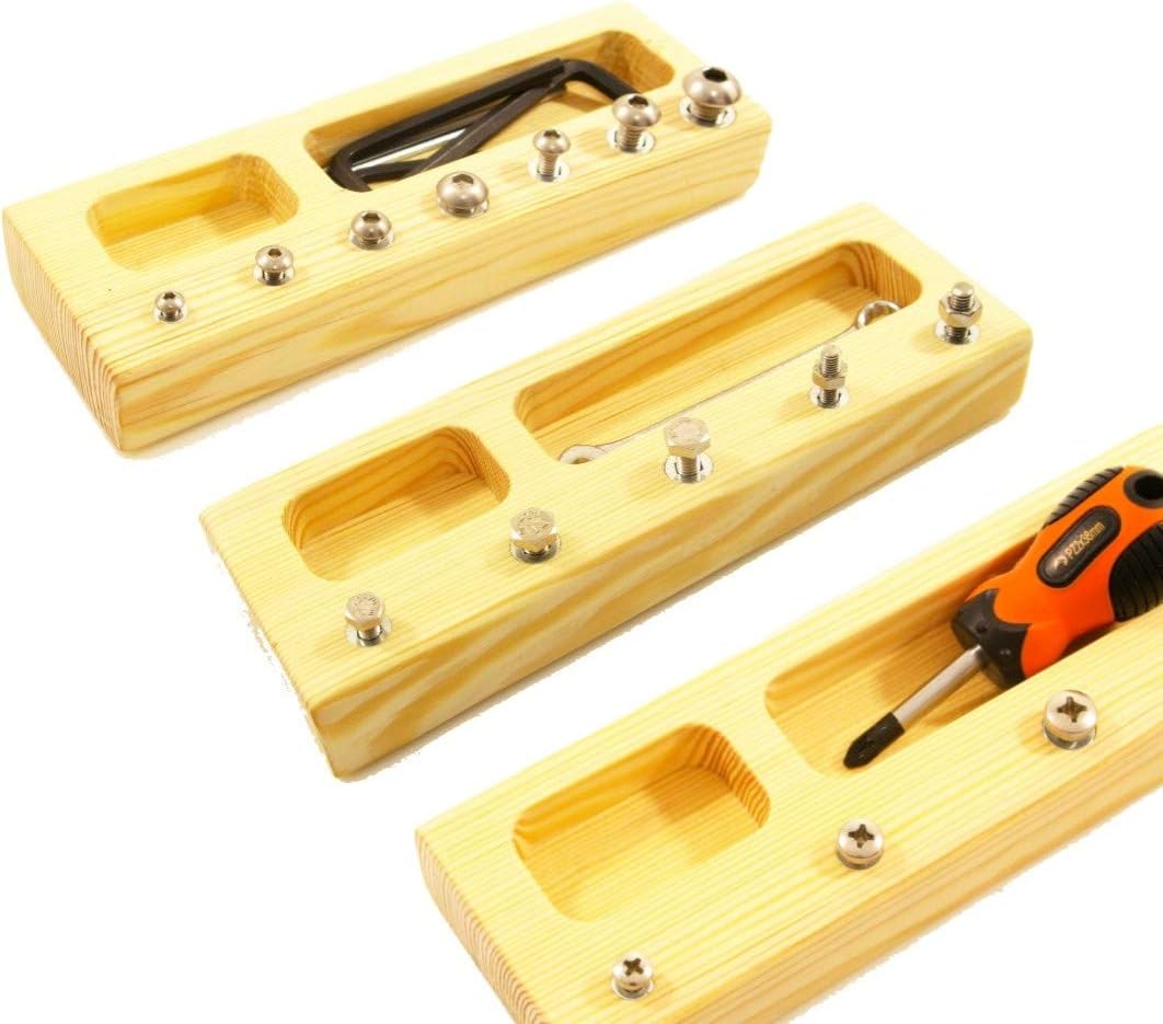 Indigovento Montessori toy 3 in 1 Montessori screw driver board for kids Educational Toys Wooden Toys activity toys Montessori Practical life Kids