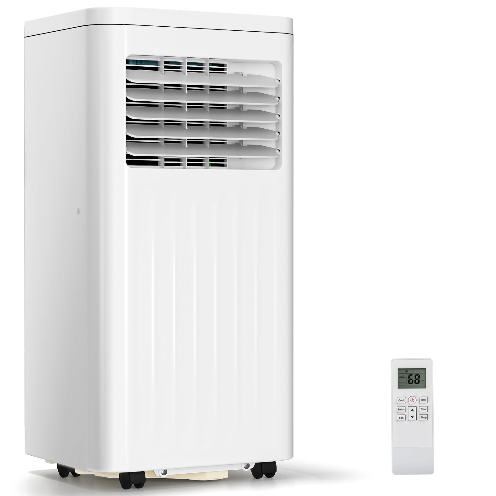 Photo 1 of ZAFRO Portable Air Conditioners, 10000 BTU, 3 in 1 Portable AC Unit with Window Kits, Fan & Dehumidifier Modes, Cools up to 450 Sq.Ft, LED Display/Remote Control, 24H Timer for Living Room, Bedroom