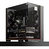 Thermalright A70 ARGB Black ATX Gaming Case Three-Sided Column-Free Glass 8 CPU Fan Slots + Four-Way Airflow Tool-Free Quick Release Vertical Graphics Card Mounting Anti-Fall,Panoramic Light Strip