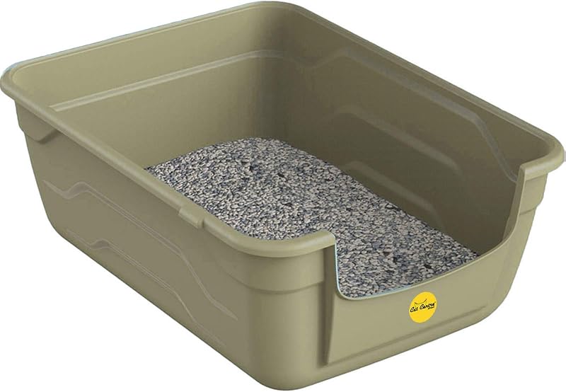 Cat Centre Grey Large Litter Tray Deep High Sided 50x38.5cm 11.5cm Step