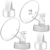 Momstouch 18mm Flange and Duckbill Valve Compatible with Spectra S1 S2 9 Plus Breastpump Replacement to Spectra Pump Parts, N