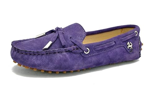light purple loafers
