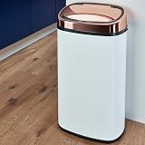 Tower T80904RW Kitchen Bin 58 L Sensor Lid Rose Gold White view 2