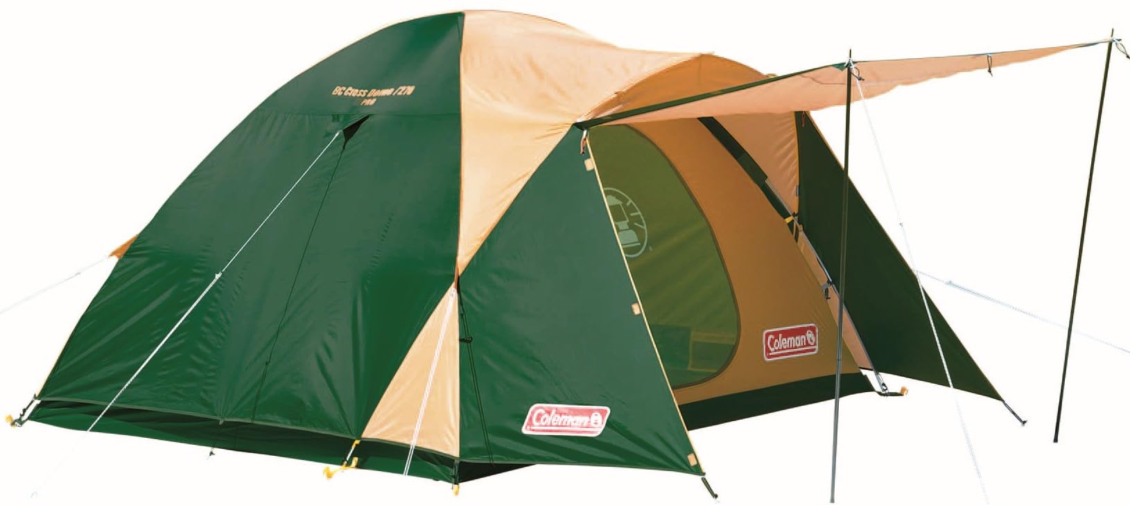 Coleman(コールマン) テント BCクロスドーム 270 グリーン 4〜5人用 2000038429 キャンプ 防災 組み立て簡単 前室付き ４～５人用 耐水圧1500mm キャノピーポール付属 ペグ、ロープ、ハンマー、収納ケース付属商品画像