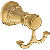 Moen YB8403BG Weymouth Double Robe Hook, Brushed Gold