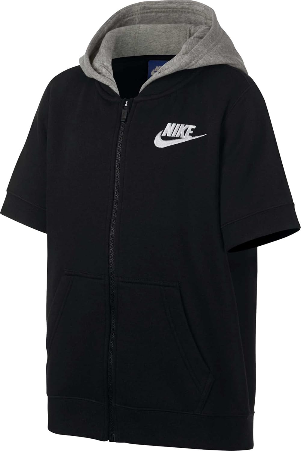 nike short sleeve zip hoodie