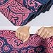 TOPLUS Travel Yoga Mat – Foldable 1/16 Inch Thin Hot Yoga Mat, Sweat Absorbent Anti Slip, High-Grade Natural Suede for Travel, Yoga and Pilates, Coming with Carrying Bag (Red Flower)thumb 3
