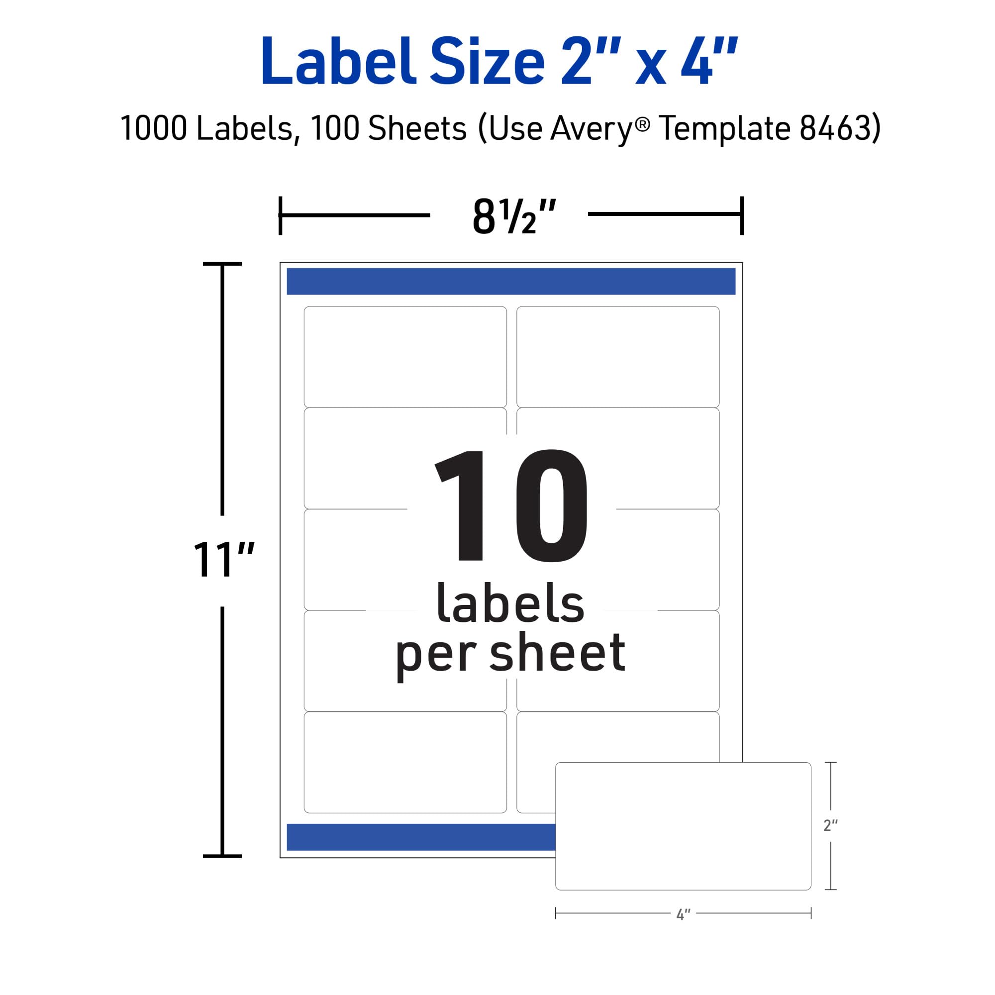 Mua Avery Printable Shipping Labels with Sure Feed, 2