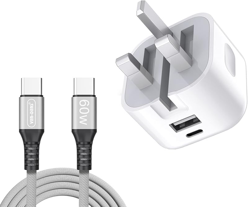 VEN-DENS 20W USB C Fast Charger PD Adapter Cable for Samsung Galaxy Tab S8 S7