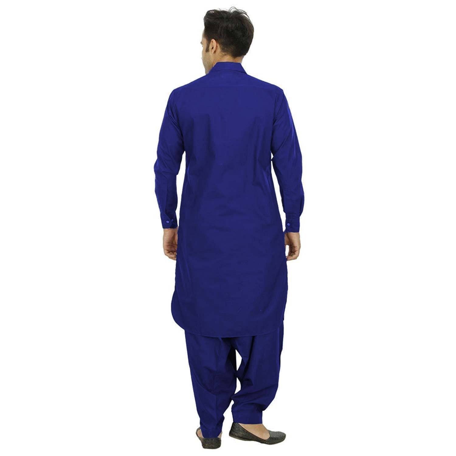 royal kurta mens cotton linen pathani suit