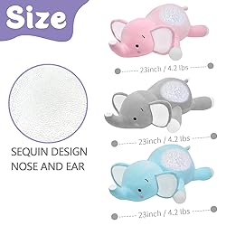 CSVBTRF 4.2 lbs 23" Elephant Weighted Stuffed