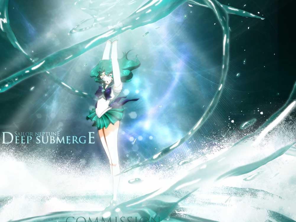 Deep Submerge - Art Print on Canvas (32x24 inches, unframed)