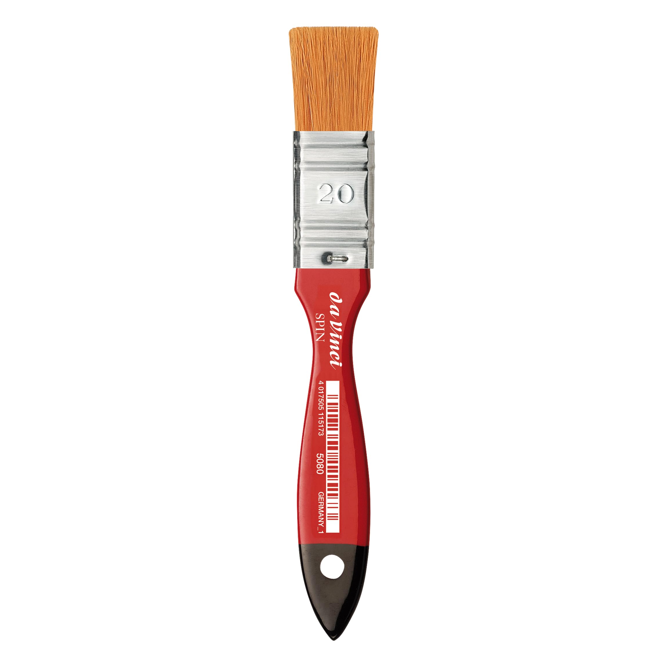 Da Vinci 5080 Series Mottler Brush, Synthetic Fiber, Red/Black, 16.5 x 2 x 30 cm