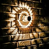 Spiral Wall Sconce Wall Lights 3w Decorative Light Fixture for Bedroom, Hallway, Corridor, Bar, Cafe, Living Room, Warm White