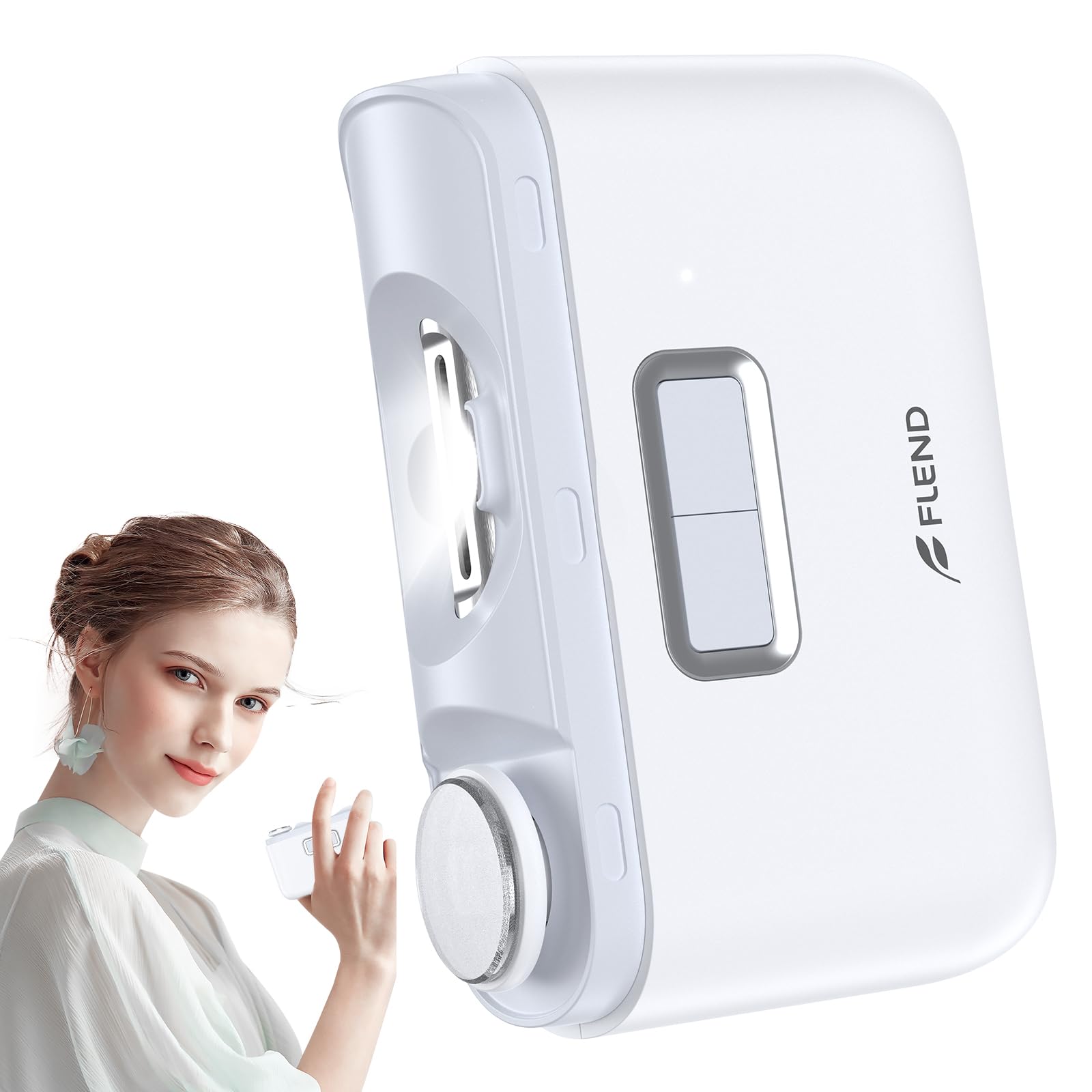 Photo 1 of Electric Nail Clipper,Automatic Nail Clipper,Rechargeable 2 Speed Nail Clippers Set,45DB Nail Kit,LED Light Electric Nail Clippers for Kids,Adults,Seniors,2 in 1Design Manicure Set Portable White