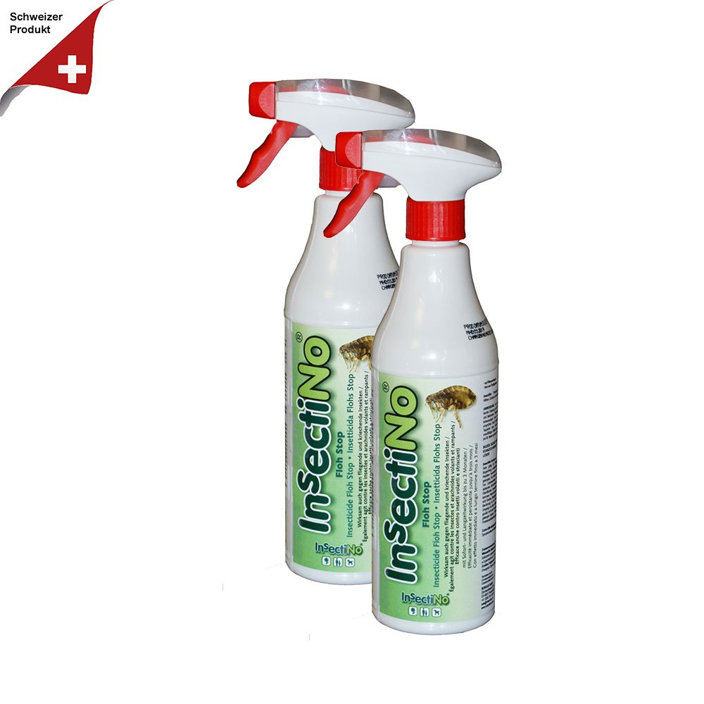 Insectino Flohstop 2 X 500 Ml Handspruher Flohspray Flohe