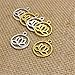 YYaaloa Pack of 50 Lovely Round 20mm Lotus Flower Charms Pendants DIY Antique Charms Pendant (50 Lotus silver)