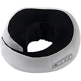 TREVEX Neck Massager with Heat - Deep Tissue Neck Pain Relief U-Shape Design Electric Cordless Massager Pillow for Travel Office Home Shiatsu Neck Pillow Gifts for Men Women Dad Mom, Black