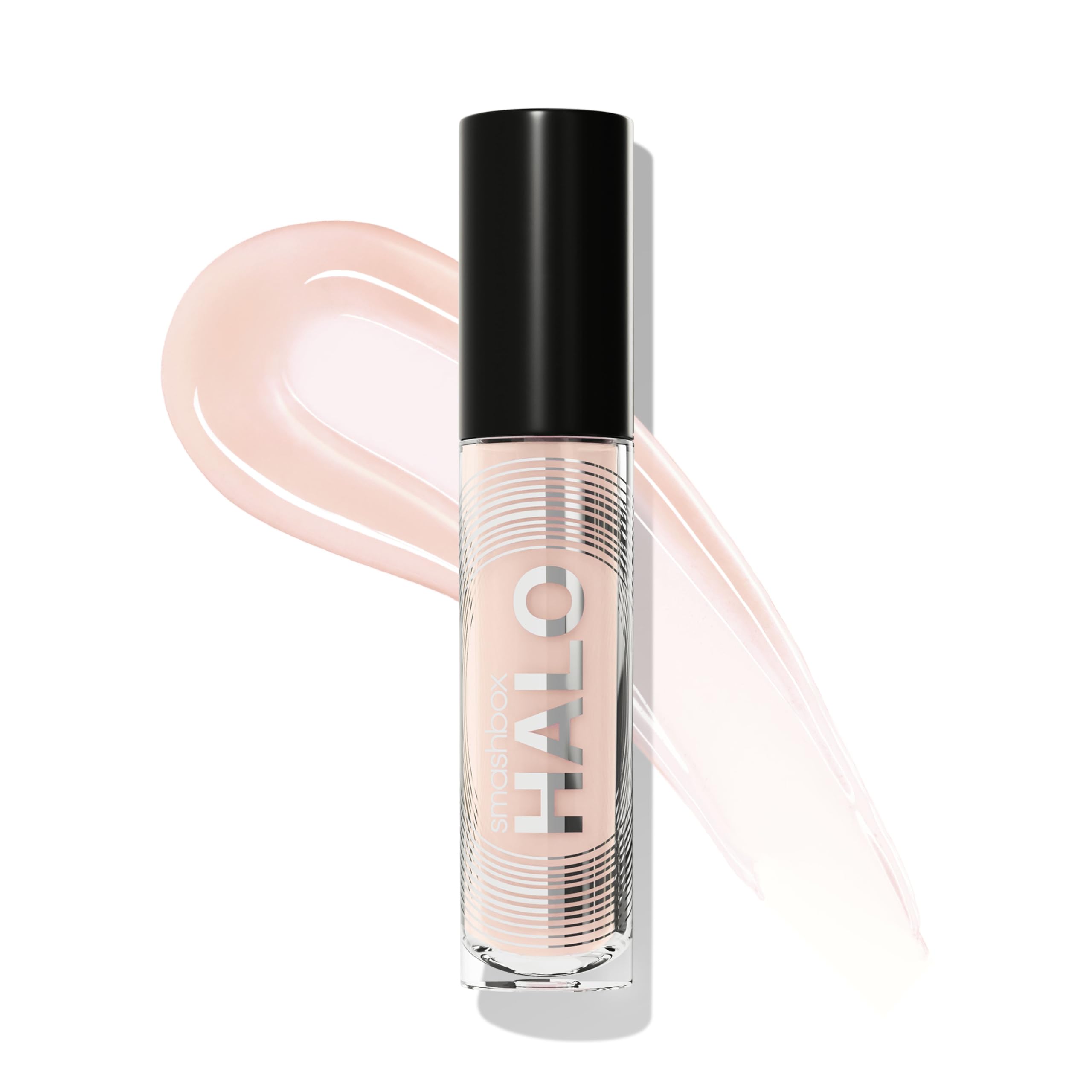 Smashbox Halo Plump + Glow Lip Gloss | Non-Sticky, Hydrating, Plumping Lip Gloss with 6-Hour Shine | Hyaluronic Acid and Vitamins C+E, 0.14 Fl Oz, Beam