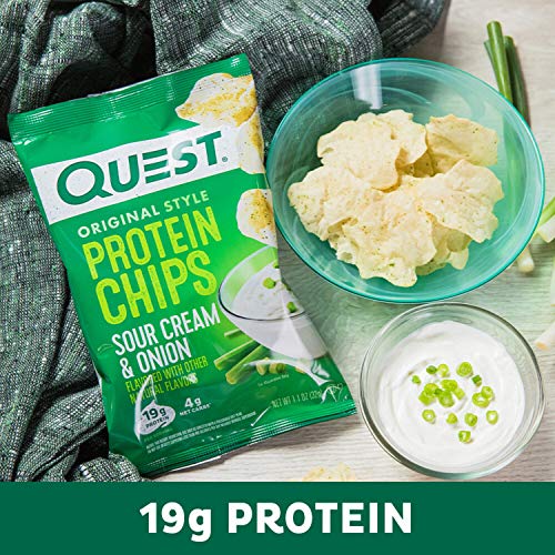 Quest Nutrition Protein Chips, Sour Cream & Onion, Pack of 12 Pricepulse