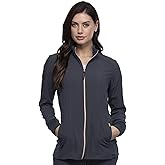 Cherokee Statement Women Warm Up Scrubs Jacket Zip Front CK365