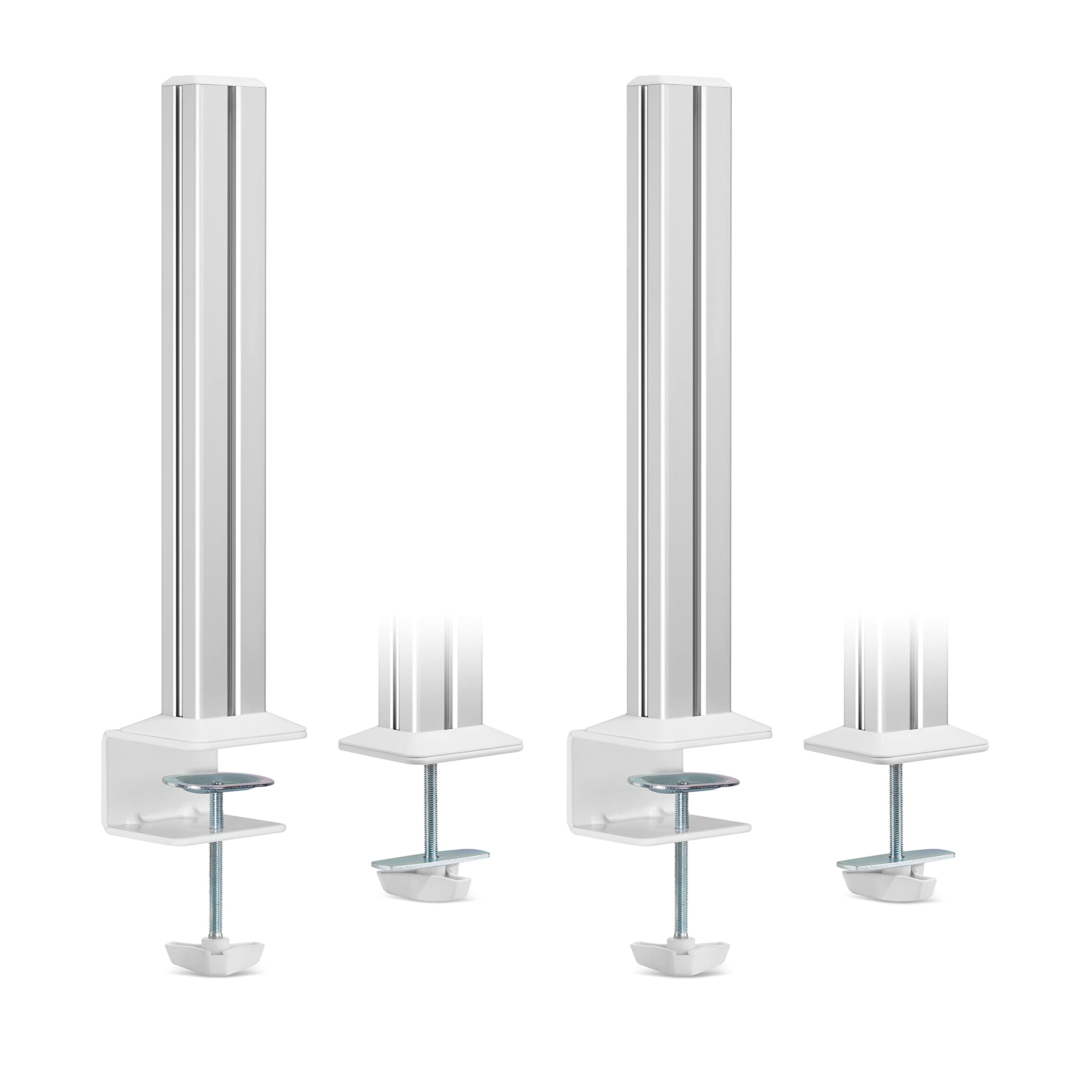 InLine® Slatwall Mounting Columns Aluminium for Table Mount Panel Set of 2