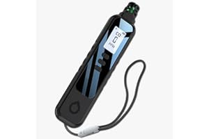 GRAY RHINO Portable Carbon Monoxide Detector for Travel Powered by Battery, 5.3" Mini Pocket Size CO Gas Detector with Alarm, Air Quality Monitor with Lanyard for Basement Trip Camp RV Car (Black)