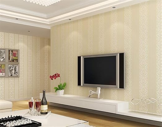 Tapete Vertikale Streifen 3d Gelb Vliestapete Kuche Schlafzimmer Wohnzimmer Tv Background Dekoration Amazon De Baumarkt