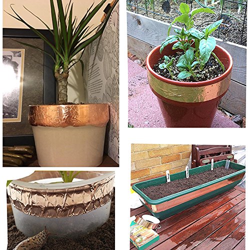 JYFY Copper Foil Tape With Single-side Sheets 11.8inch x 0.21yards(30cm x 20cm) Conductive Adhesive Stained Glass Guitar Soldering Electrical Repairs Grounding EMI Shielding Slug Repellent Grounding - Thumbnail 4