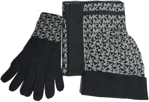 mk gloves and scarf