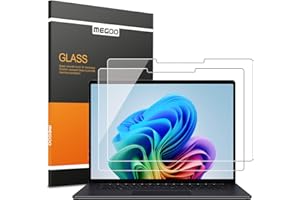 Megoo Glass Screen Protector for Surface Laptop 7 (2024 AIPC, 13.8 Inch) - Scratch Resistant, High Sensitivity, Bubble-free Instalation, Ultra Clear, Surface Pen Compatible, 2 Pack