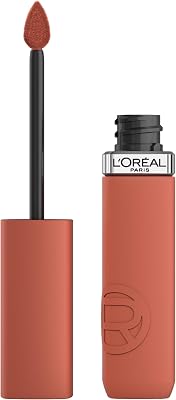 L'Oréal Paris Pflegender Lippenstift mit mattem Finish, Für leuchtende Farben mit bis zu 16 Stunden Halt, Infaillible Matte Resistance, Nr. 115 Snooze your Alarm?, 1x 5 ml