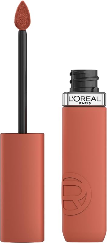 L'Oréal Paris Pflegender Lippenstift mit mattem Finish, Für leuchtende Farben mit bis zu 16 Stunden Halt, Infaillible Matte Resistance, Nr. 115 Snooze your Alarm?, 1x 5 ml